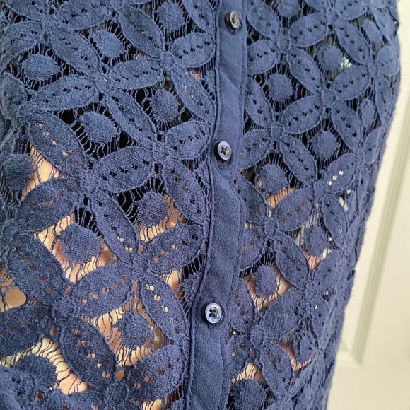 Hollister Blue Sheer Tank Top size small - Picture 5 of 9